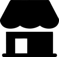 store black fill icon vector