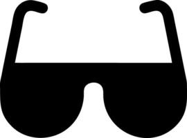 sunglasses black fill icon vector
