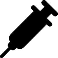 syringe black fill icon vector