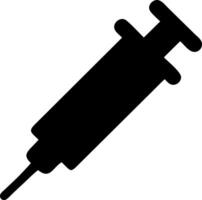 syringe black fill icon vector