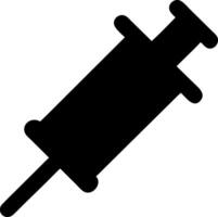 syringe black fill icon vector