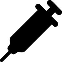 syringe black fill icon vector