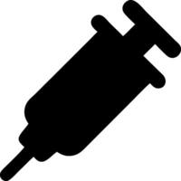 syringe black fill icon vector
