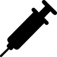 syringe black fill icon vector