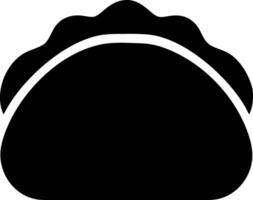 taco black fill icon vector