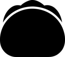 taco black fill icon vector
