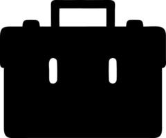 toolbox black fill icon vector