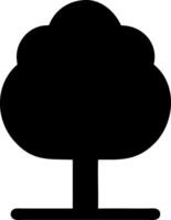 tree black fill icon vector