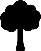 tree black fill icon vector