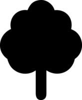 tree black fill icon vector