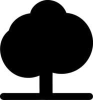 tree black fill icon vector