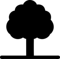 tree black fill icon vector