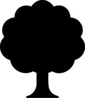 tree black fill icon vector