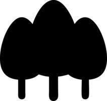 trees black fill icon vector