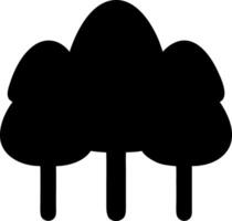 trees black fill icon vector