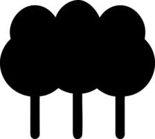 trees black fill icon vector