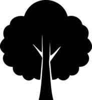 trees black fill icon vector