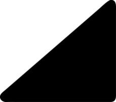 triangle ruler black fill icon vector