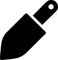trowel black fill icon vector