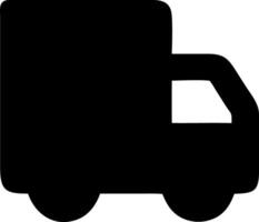 truck black fill icon vector