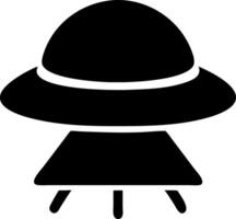ufo black fill icon vector