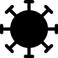 virus black fill icon vector