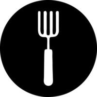 fork black fill icon vector