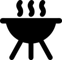 grill black fill icon vector