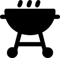 grill black fill icon vector