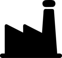 industry black fill icon vector