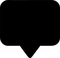 messages black fill icon vector