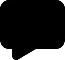 messages black fill icon vector