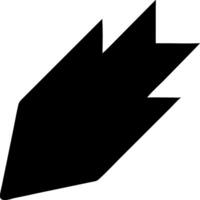 meteor black fill icon vector
