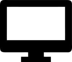 monitor black fill icon vector