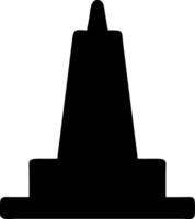 monument black fill icon vector