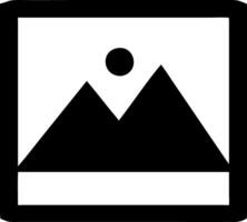photo black fill icon vector