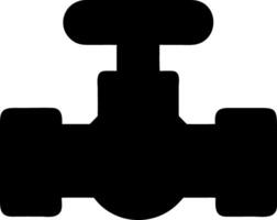 pipe valve black fill icon vector