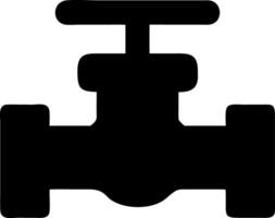 pipe valve black fill icon vector