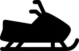 snowmobiling black fill icon vector
