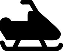 snowmobiling black fill icon vector
