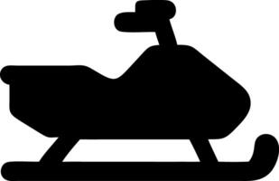 snowmobiling black fill icon vector