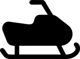 snowmobiling black fill icon vector