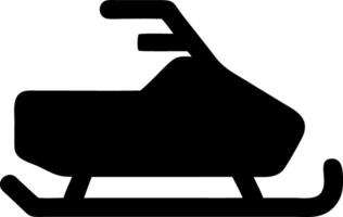 snowmobiling black fill icon vector