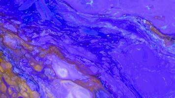 Abstract background with psychedelic painting in colorful vivid colors. Organic effect with fluid painting moving and sliding slowly. Swirls and spreading. video
