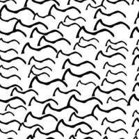 Seamless pattern with sketch squiggle vector