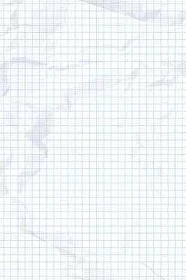 White clean crumpled checkered paper