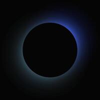 Circle illuminate light frame with color gradient vector