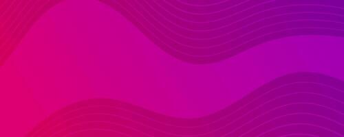 Modern colorful gradient background with wave lines vector