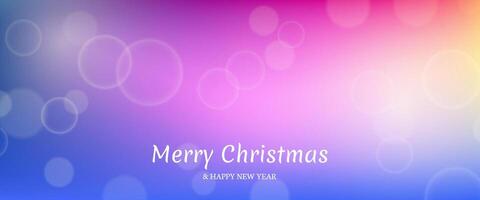 Bokeh background with New Year inscription vector