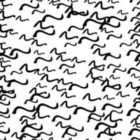 Seamless pattern with sketch squiggle vector